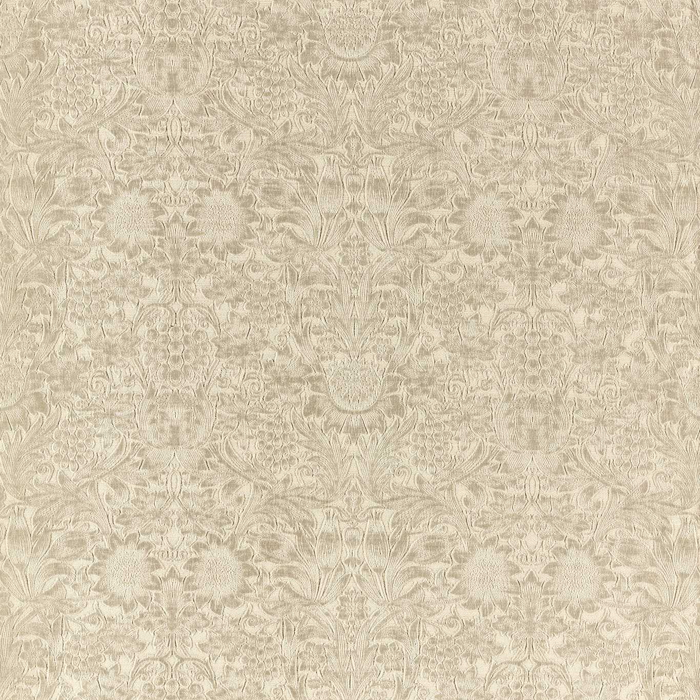 Morris & Co Sunflower Caffoy Velvet Fired Biscuit Fabric Sample MWAR237286
