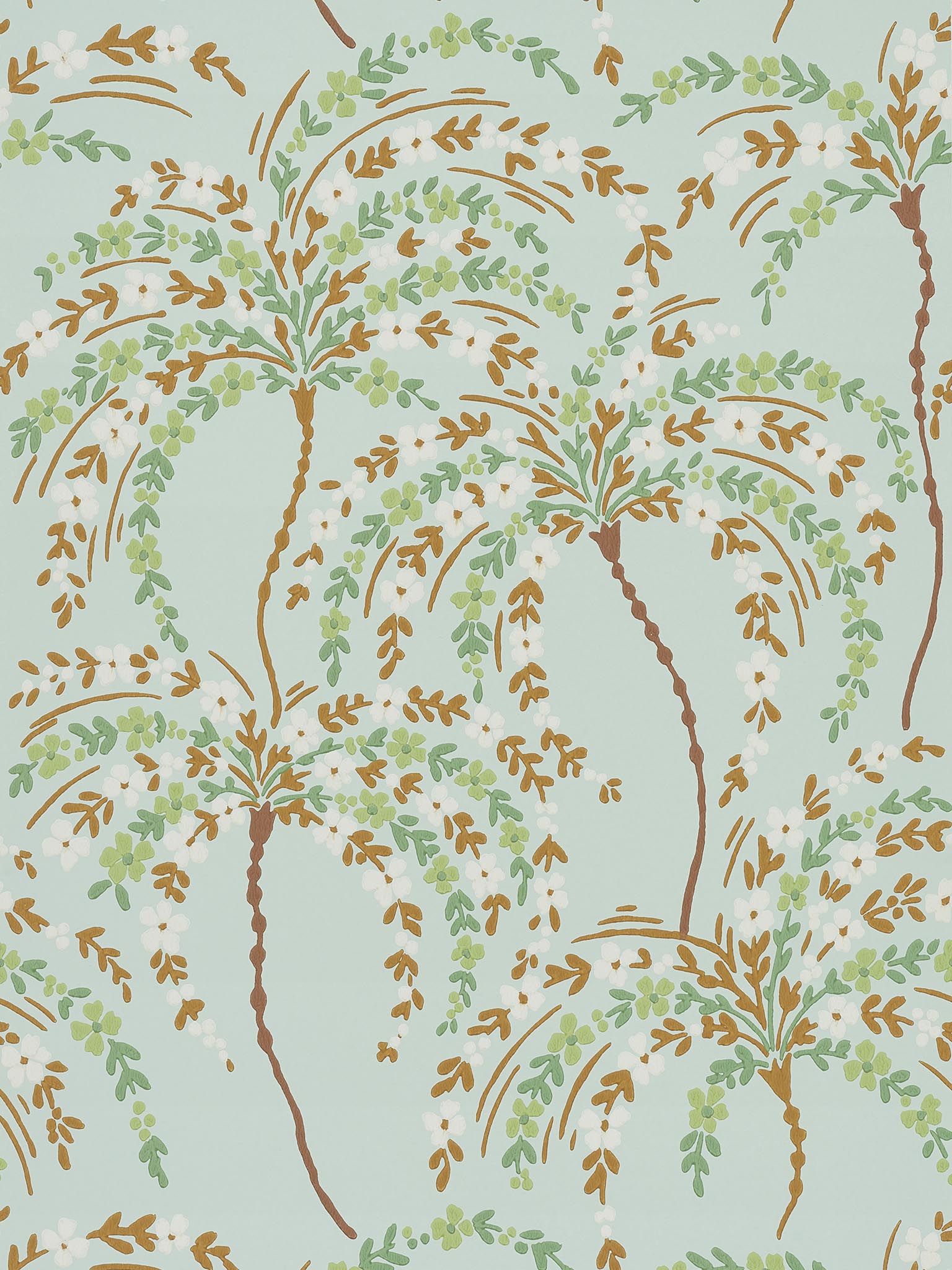 Pierre Frey La Palmeraie Celadon Wallpaper Sample FP858003
