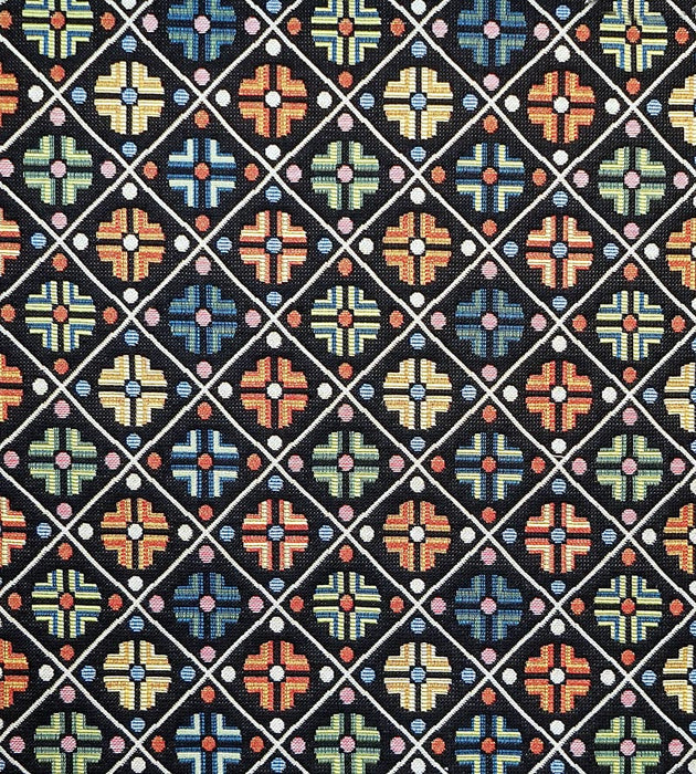 Old World Weavers Kirov Multi / Black Fabric Sample N1B4110002