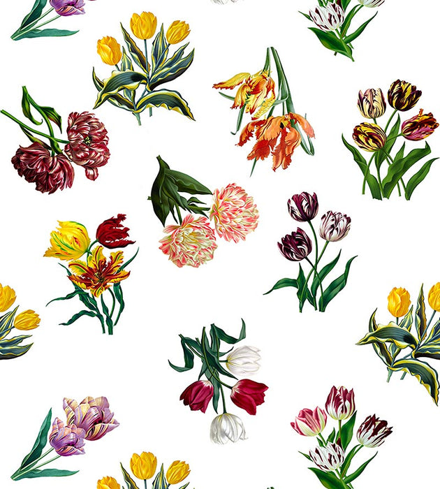 Nicolette Mayer Etudes De Fleurs Brights Fabric Sample N4ETUD0001