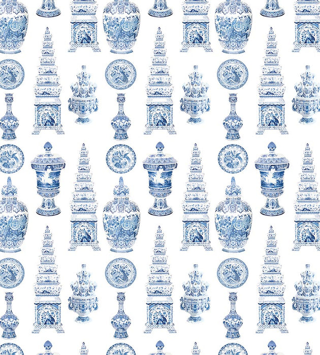 Nicolette Mayer Icons Blue Fabric Sample N4ICON0001
