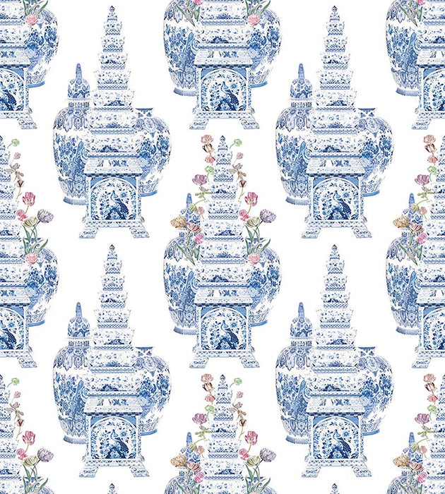 Nicolette Mayer Masterpieces Tulip - Sheer White Fabric Sample N4MAST0001