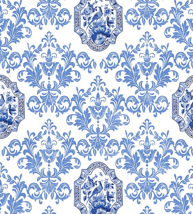 Nicolette Mayer Porceleyne Blue Fabric Sample N4PORC0001