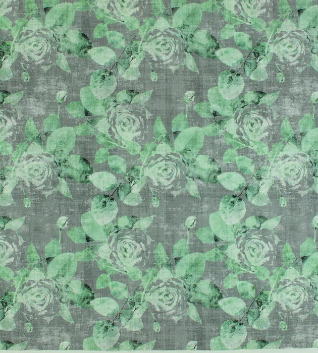 Nicolette Mayer Rose Trellis Charcoal Green Fabric Sample N4ROSE0003