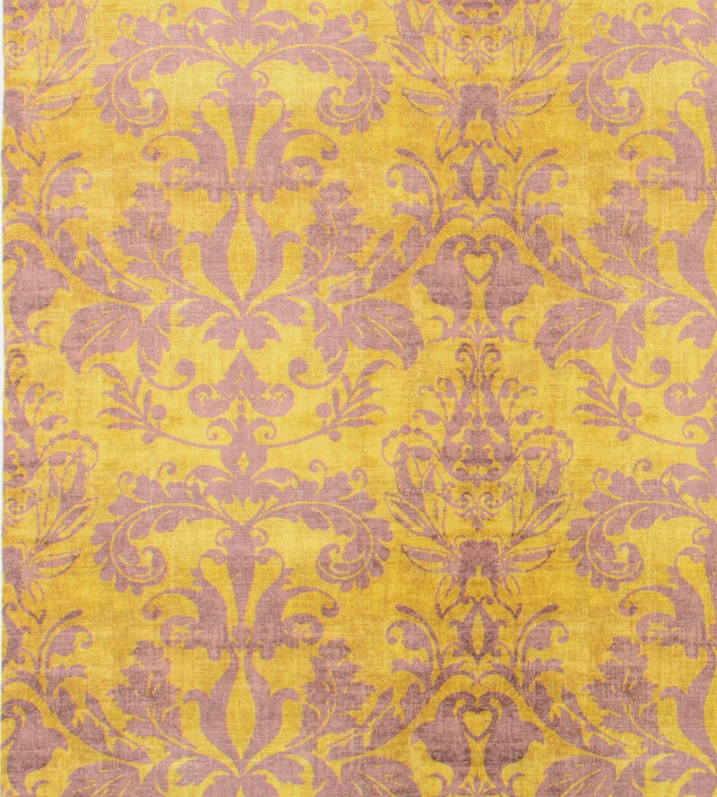 Nicolette Mayer Palace Damask Citron Fabric Sample N4PALA0004