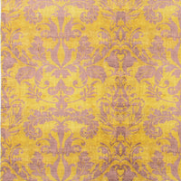 Nicolette Mayer Palace Damask Citron Fabric N4PALA0004