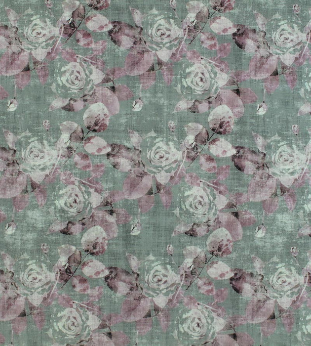 Nicolette Mayer Rose Trellis Charcoal Pink Fabric N4ROSE0004
