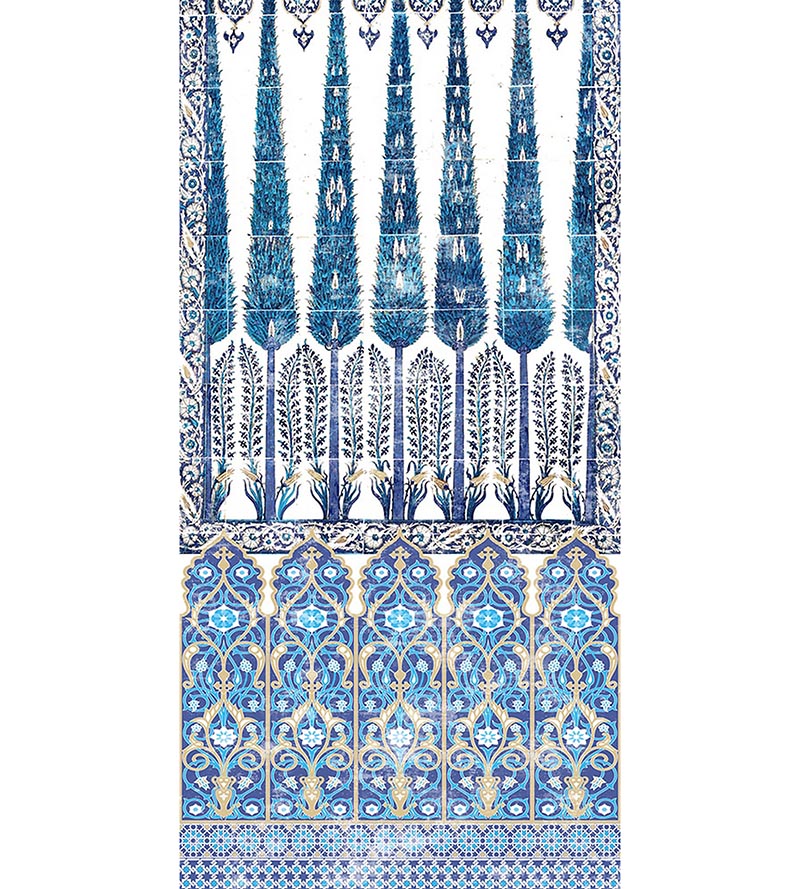Nicolette Mayer Topkapi Garden Cotton Garden Classic Fabric Sample N4TO1C1014