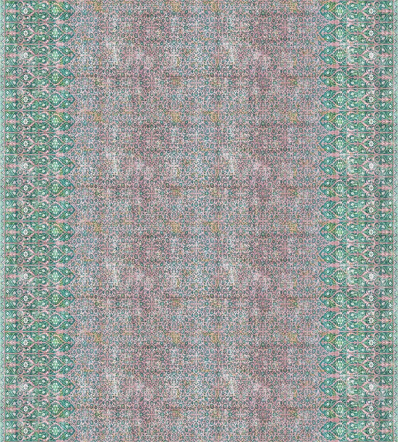 Nicolette Mayer Sultan Velvet Green Fabric Sample N4SU101018