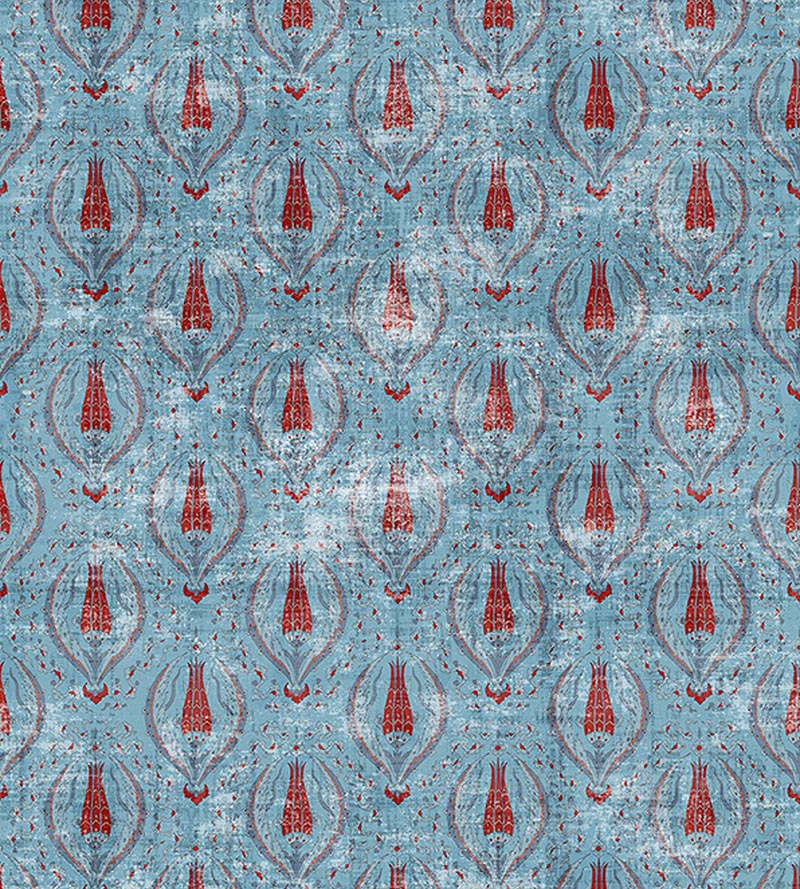 Nicolette Mayer Byzantine - Sheer Jewel Blue Fabric N4BY101021