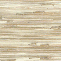 Seabrook Designs Triangle Grass Metallic Silver, Off White Wallpaper NA215