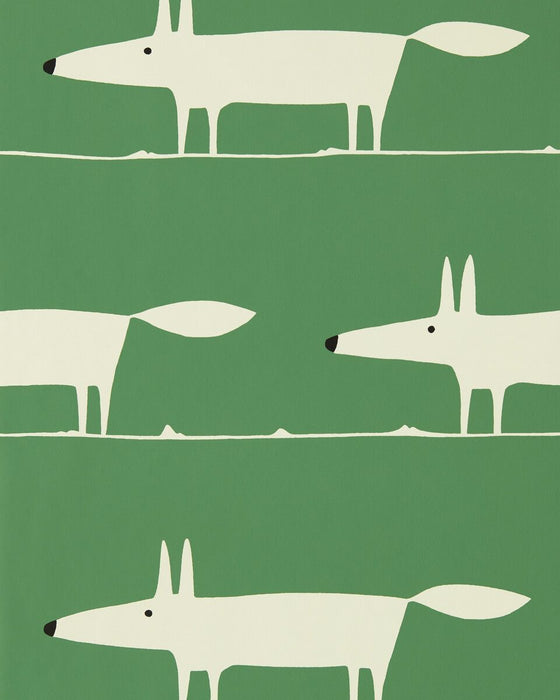 Scion Mr Fox Mint Leaf Wallpaper NART112793.SCN.0