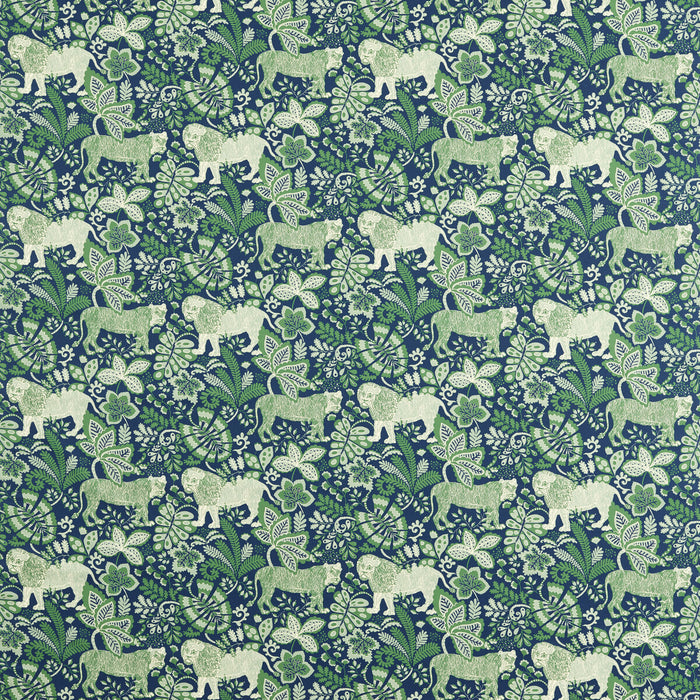 Scion Rumble In The Jungle Midnight/Mint Fabric Sample NART121040.SCN.0