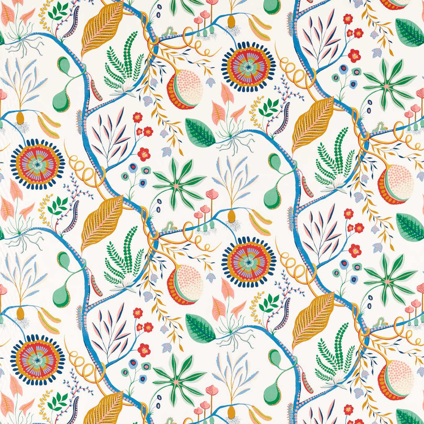 Scion Jackfruit and the Beanstalk Popsicle Fabric Sample NART121043.SCN.0