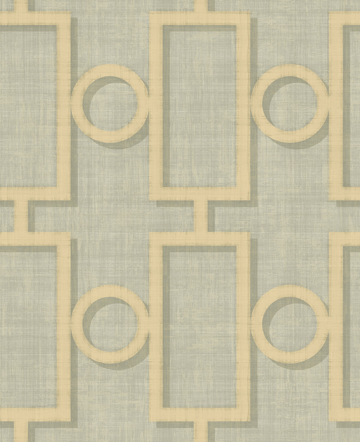 Seabrook Designs Adorn Geo Metallic Gold And Gray Wallpaper Sample NE50608