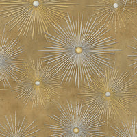 Seabrook Designs Catwalk Metallic Gold And Caramel Wallpaper NE51007