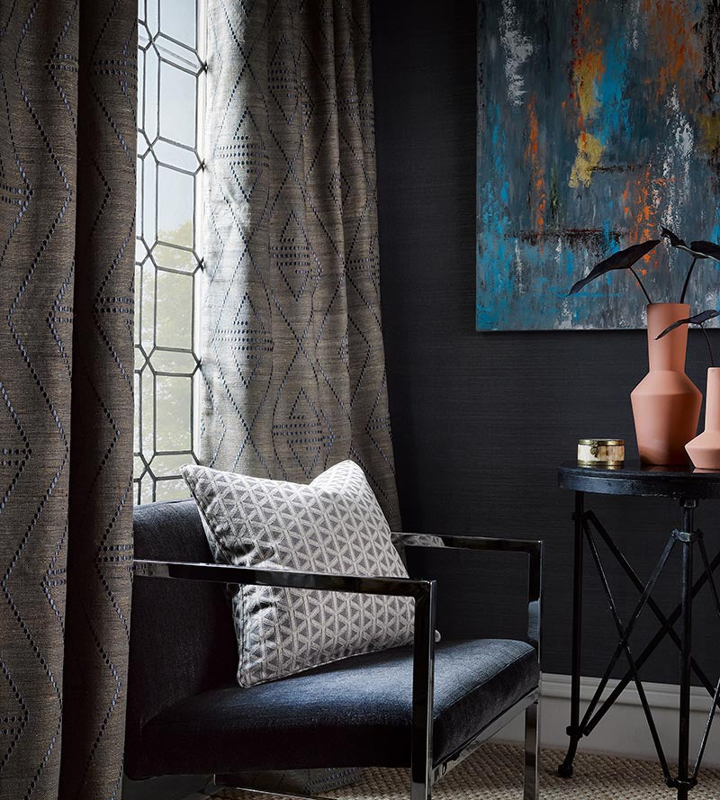 Old World Weavers Cross Channel Flax Fabric Sample NKCROS0006