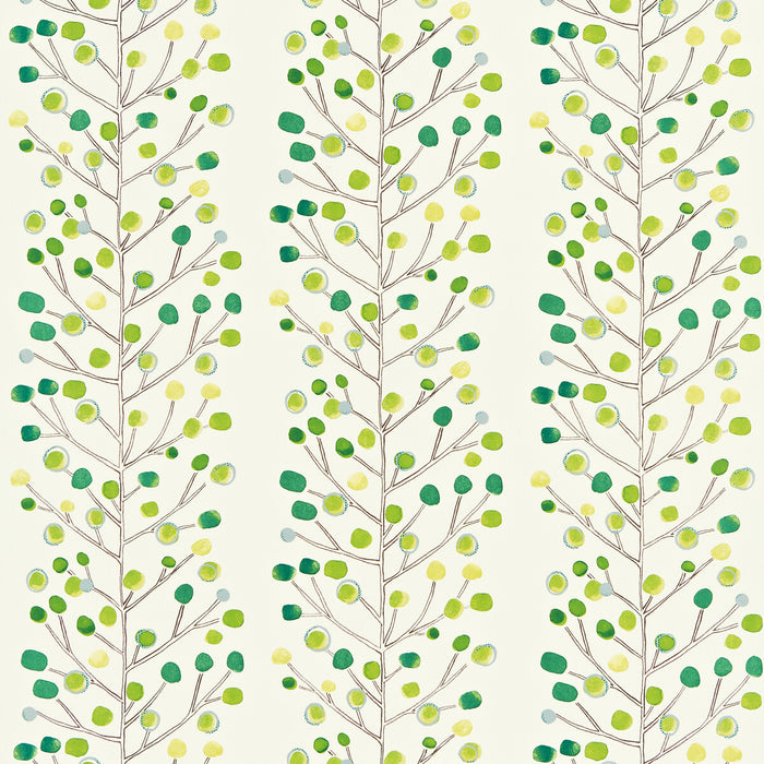 Scion Berry Tree Emerald/Lime/Chalk Fabric Sample NMEL120051.SCN.0