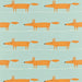 Scion Mr Fox Sky/Tangerine Fabric NMEL120072.SCN.0