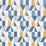 Scion Nuevo Indigo/Slate/Satsuma Fabric Sample NNUE120709.SCN.0