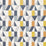Scion Nuevo Dandelion/Charcoal/Brick Fabric Sample NNUE120710.SCN.0