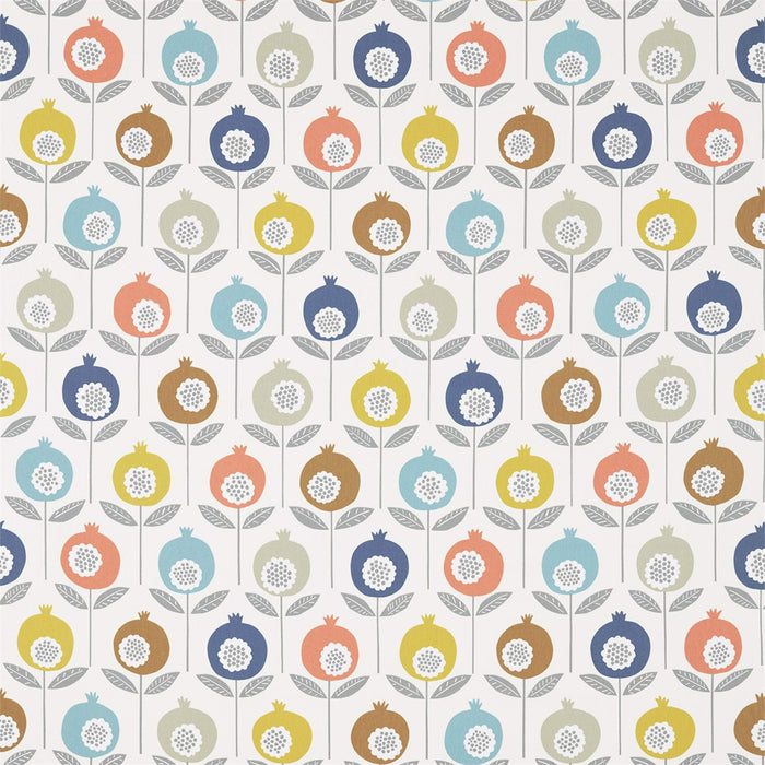 Scion Pepino Pink Grapefruit/Sunshine/Ink Fabric Sample NPED120644.SCN.0