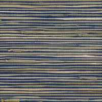 Seabrook Designs Triangle Grass Blue, Tan Wallpaper NR125X