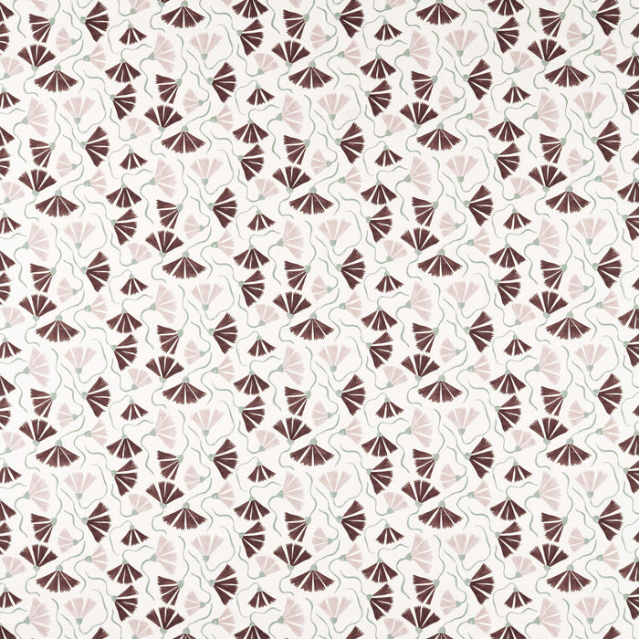 Scion Fringed Poppy Dusk Pink/Chestnut Fabric Sample NSCD121334.SCN.0