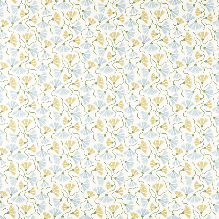 Scion Fringed Poppy Honey/Cornflower Fabric Sample NSCD121335.SCN.0