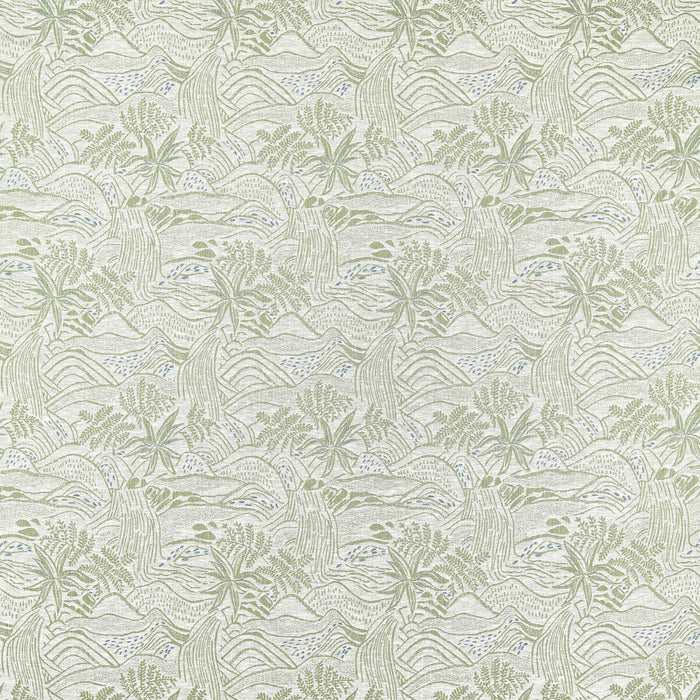 Scion Falling Foss Seaglas Fabric Sample NSCD134679.SCN.0