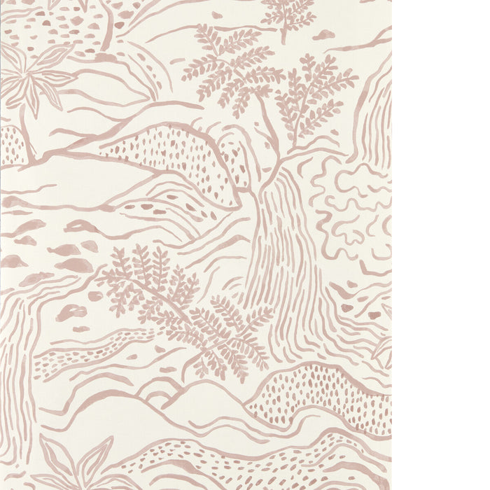 Scion Falling Floss Wp Dusk Pink Wallpaper Sample NSCW113265.SCN.0
