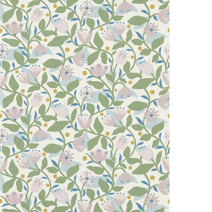 Scion Dancing Daisies Wp Lilac Wallpaper Sample NSCW113283.SCN.0