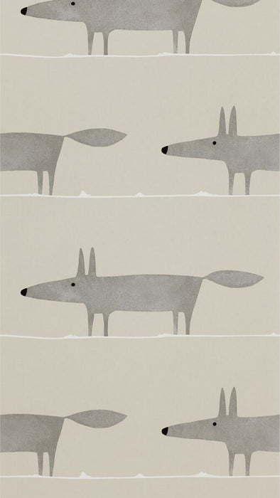 Scion Mr Fox Wp Silver Wallpaper NSWA110844.SCN.0