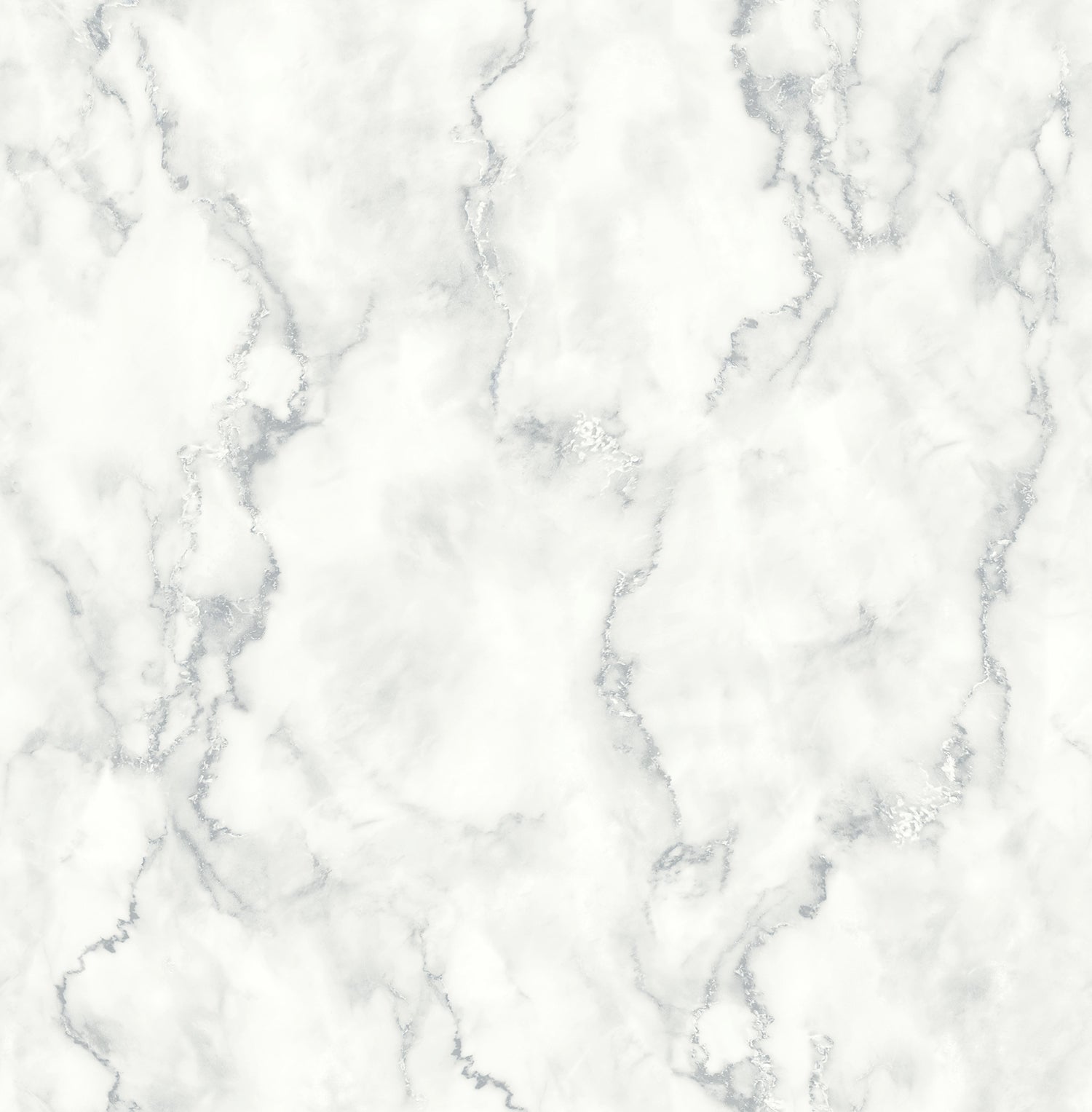 NextWall Faux Marble Gray & Metallic Silver Wallpaper Sample NW30400
