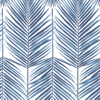 NextWall Paradise Palm Coastal Blue Wallpaper NW33002