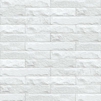 NextWall Limestone Brick Eggshell & Gray Wallpaper NW34400