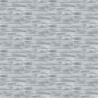 NextWall Brushed Metal Tile Silver Wallpaper NW34608