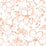 NextWall Linework Floral Orange Wallpaper NW34905