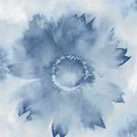 NextWall Watercolor Sunflower Navy Blue Wallpaper NW35602
