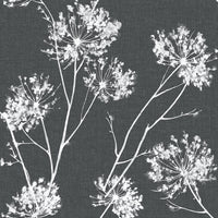NextWall One O''clocks Charcoal Wallpaper NW36000