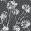 NextWall One O''clocks Charcoal Wallpaper NW36000