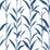 NextWall Bamboo Leaves Navy Blue & White Wallpaper NW36412