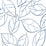 NextWall Tossed Leaves Navy Blue Wallpaper NW36502