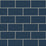 NextWall Retro Subway Tile Navy Blue Wallpaper Sample NW37602