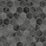 NextWall Inlay Hexagon Cosmic Black & Metallic Silver Wallpaper NW38600