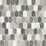 NextWall Brushed Hex Tile Pavestone & Chrome Wallpaper NW38805