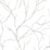 NextWall Delicate Branches Metallic Silver Wallpaper NW39008