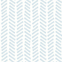 NextWall Mod Chevron Sky Blue Wallpaper NW39712