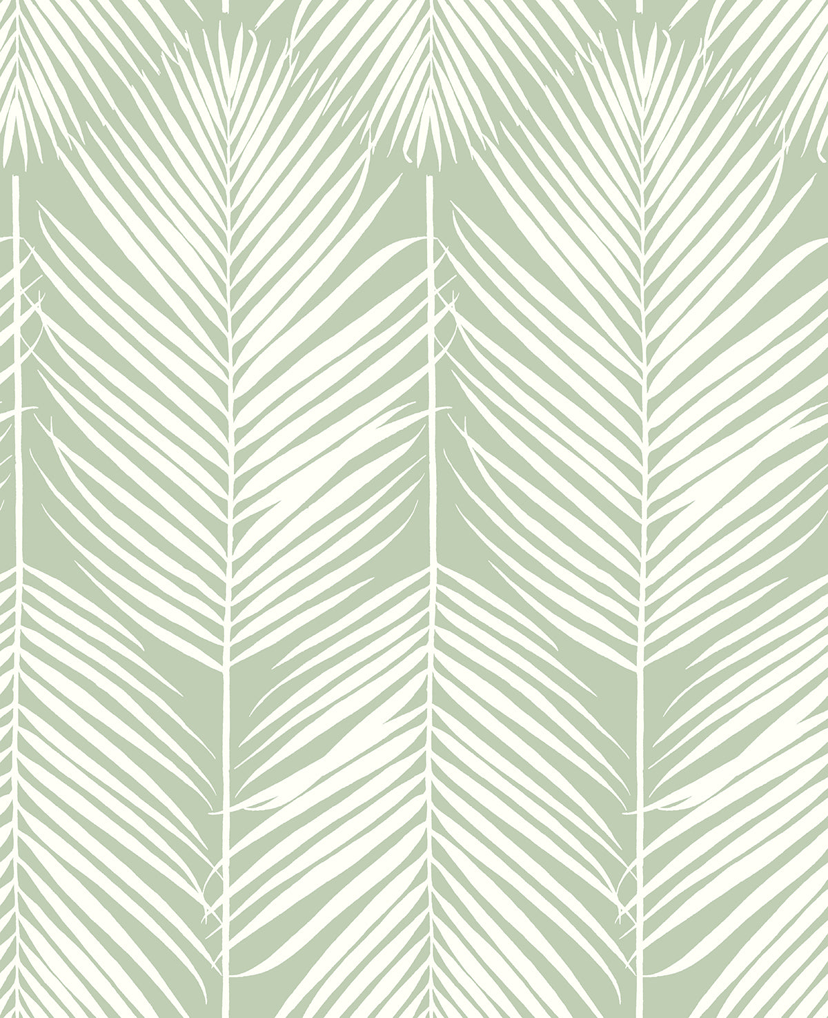 NextWall Palm Silhouette Pastel Green Wallpaper Sample NW39804