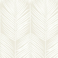 NextWall Palm Silhouette Sea Salt Wallpaper NW39805